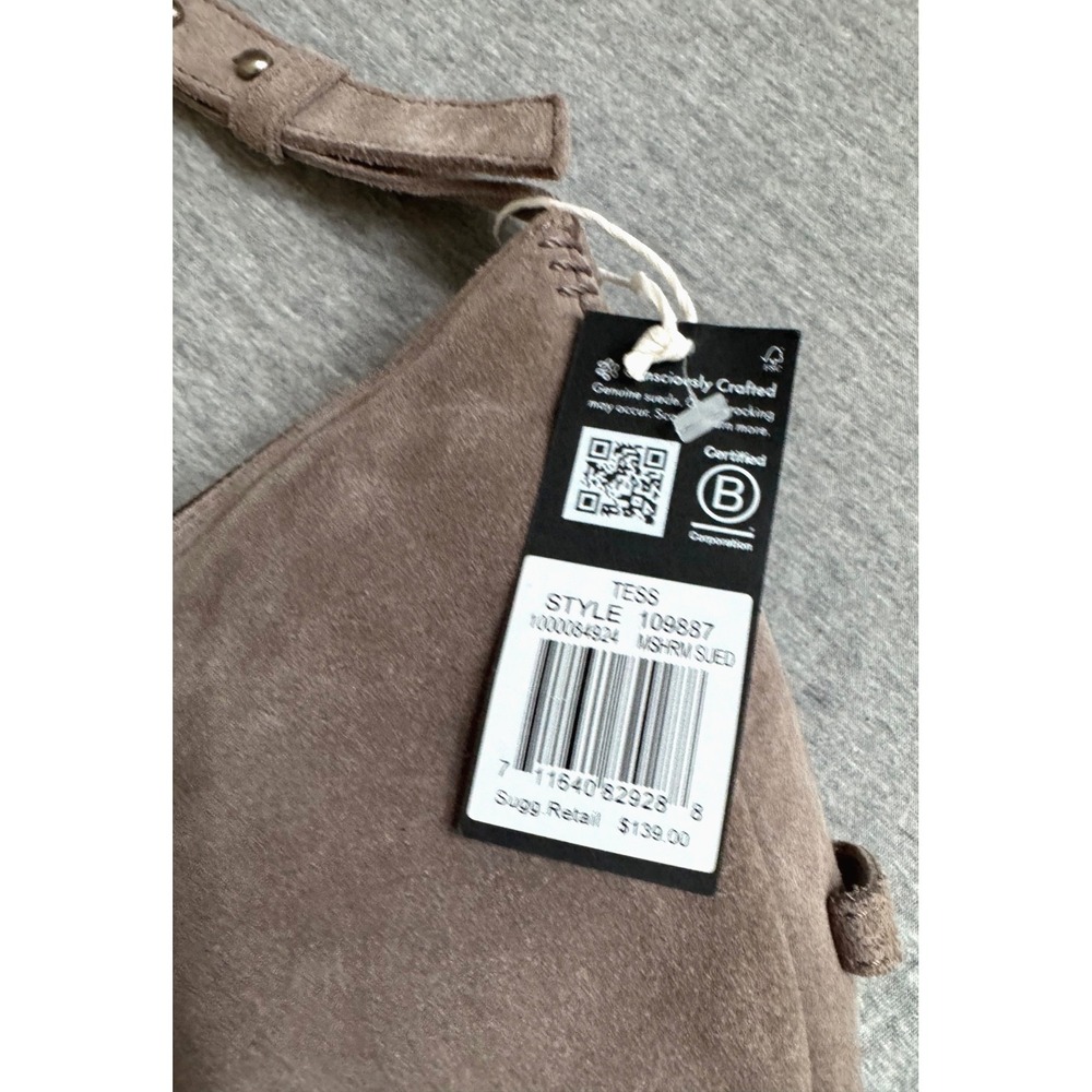 The Sak Suede Saddle Crossbody Bag in Taupe Brown - Picture 9 of 16
